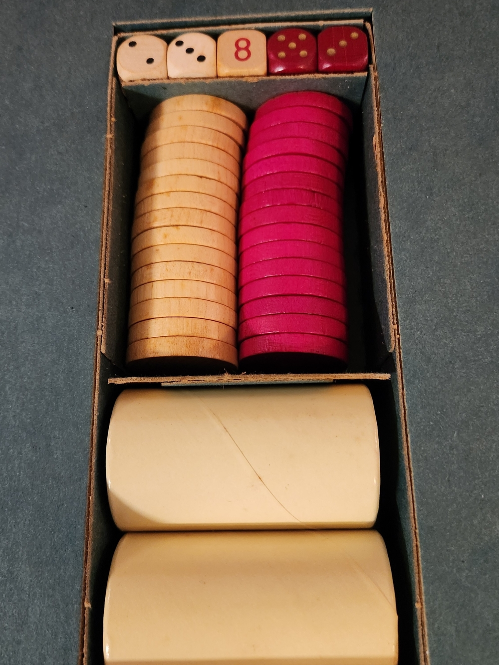 Vintage 1975 Selchow & Righter Backgammon Board Game Complete Set Wood Pieces - Picture 6 of 6